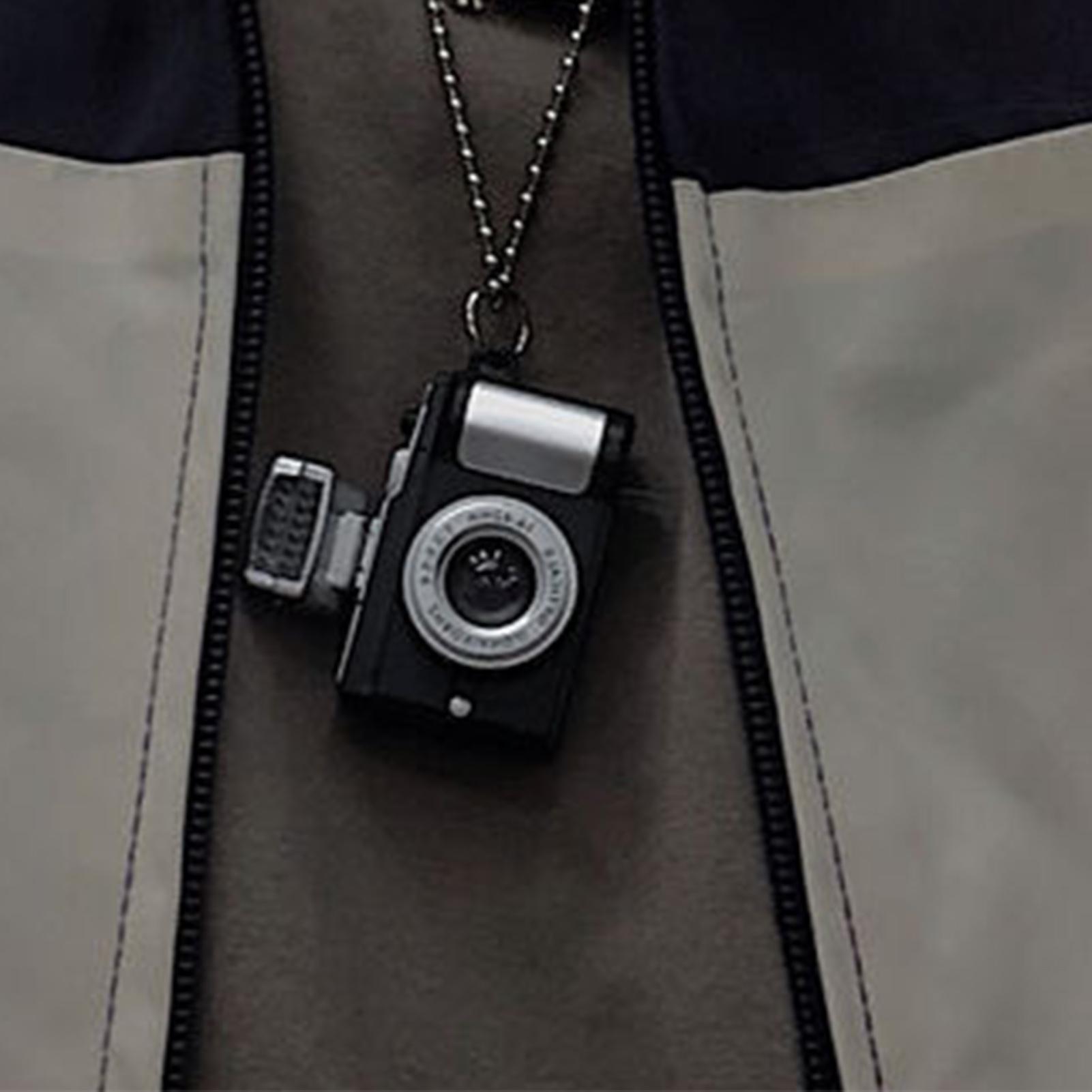 

Хип-хоп стиль Флэш Маленькая камера Подвеска Ожерелья Светящиеся Цепочки для камеры для мужчин женщинЧерный чёрный