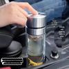 Moosen Double-Layer Glass Tea Infuser Bottle
