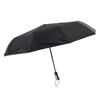 Automatischer Regenschirm Winddicht Bequemer Griff Tragbarer Faltbarer Regenschirm für Regen und Sonne Schwarz
