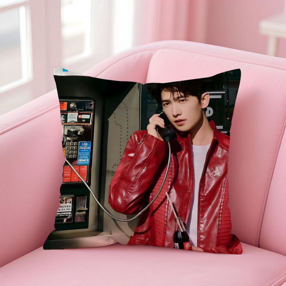 actor handsome YYang Yang Cushion Cover Pillow Case Soft Skin Friendly Fabric  Concealed Zipper