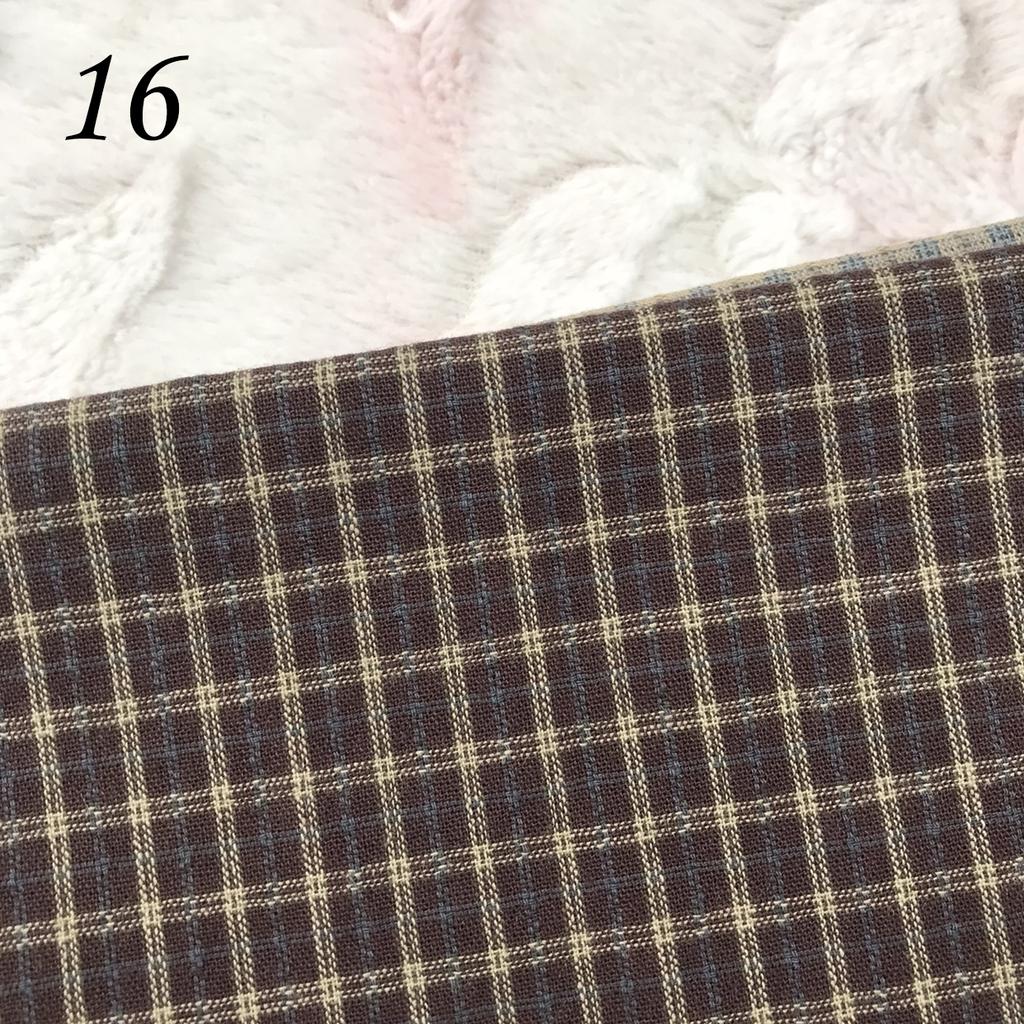 Lattice series DIY Japan Little Cloth group Yarn-dyed fabric,for sewing Handmade Patchwork Quilting ,For Sewing Doll clothes
