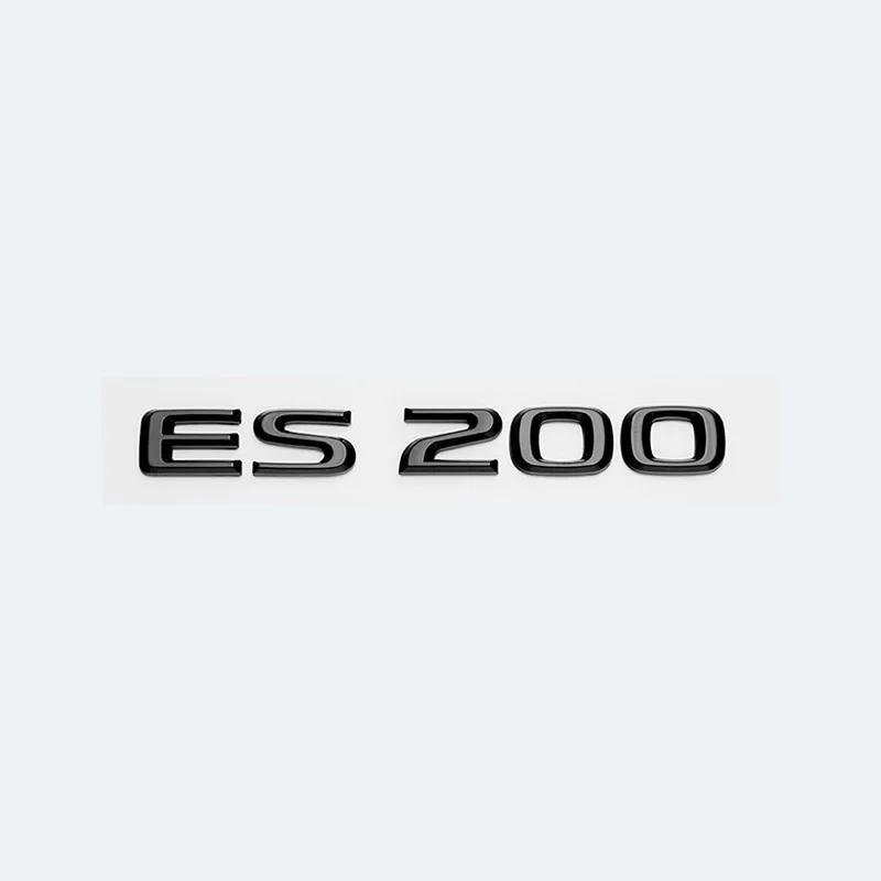 3D Chrome Glossy Black ABS Letters ES200 ES250 ES260 ES300 ES350 ES300h ES350h HYBRID Emblem For Lexus Car Trunk Logo Sticker