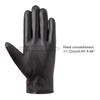 Womens Leather Gloves Winter Lined Fleece Lining Thick Warm Gloves Touchscreen Driving Gloves Winter Cycling Gloves