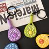 Tennis Keychain Creative PVC Soft Rubber Sports Key Chain Cute Tennis Racket Ball Keyring Fashion Bag Pendant Decoration Gifts