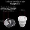 Triple Flange Ear Tips Earbuds Silicone Pads For In Ear Headphones In-Ear 4.0mm
