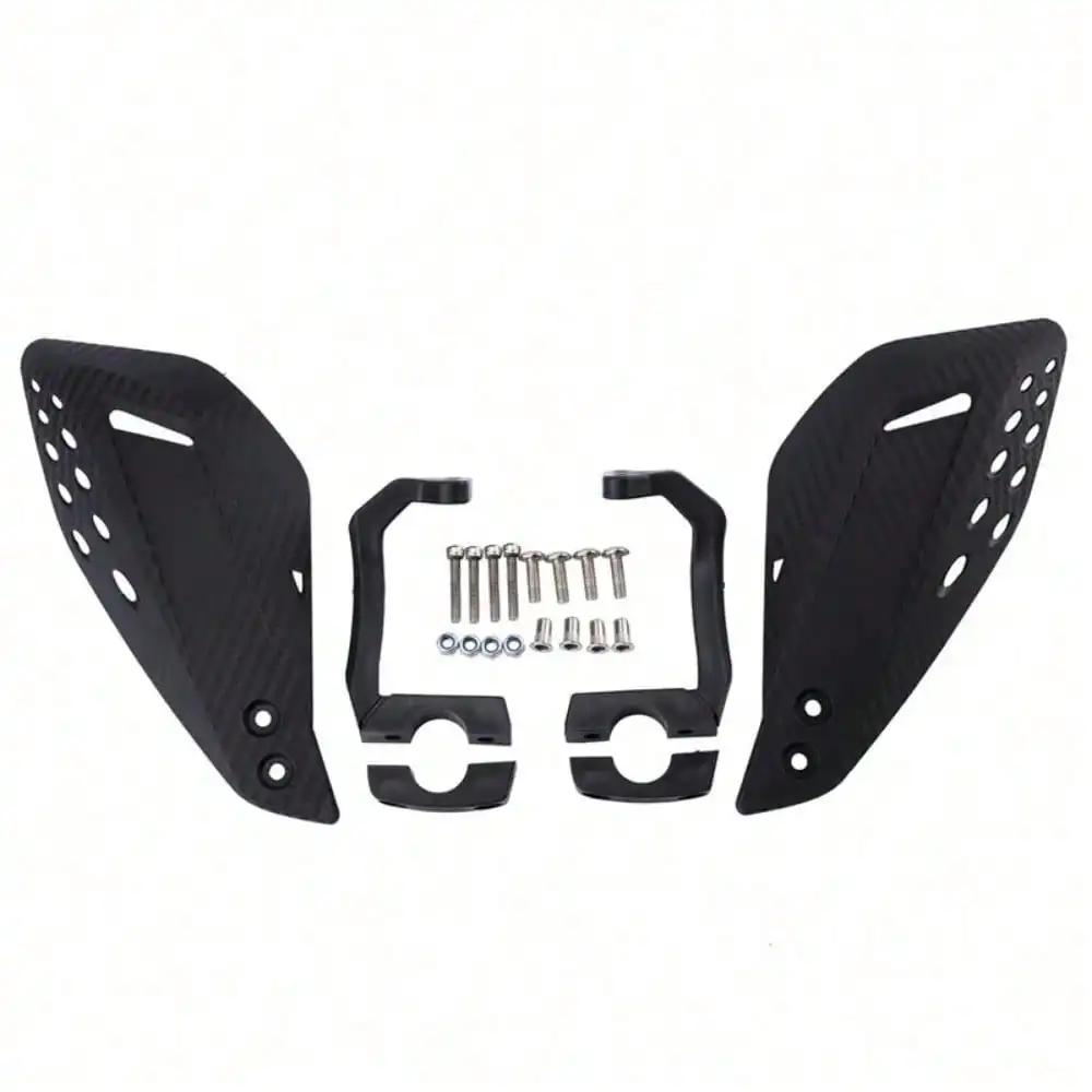 

Deflect Branches & Wind. Carbon Fiber Hand Guards with Brake Cutouts - Essential for Trail Riding. чёрный