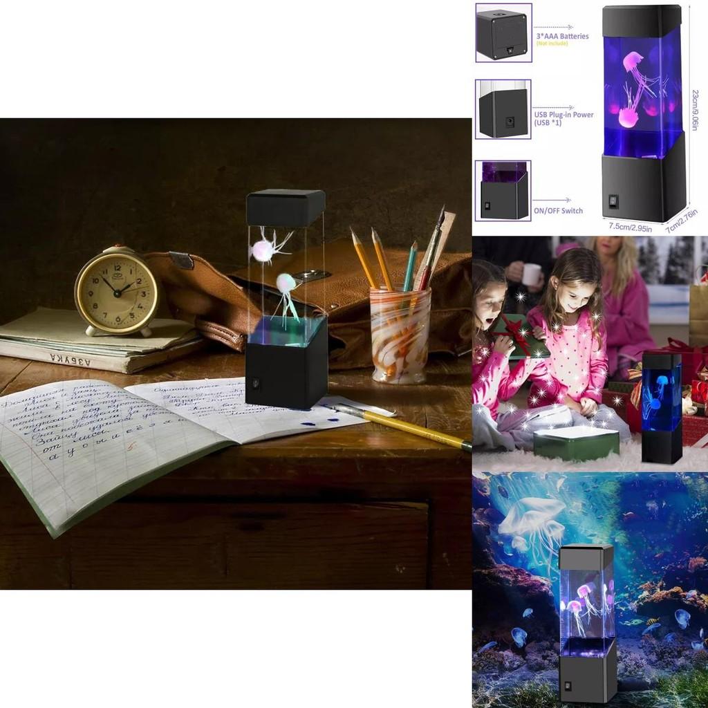 Lebendige Qualle LED Nachtlampe Ideal für Heimdekoration und entspannende Atmosphäre