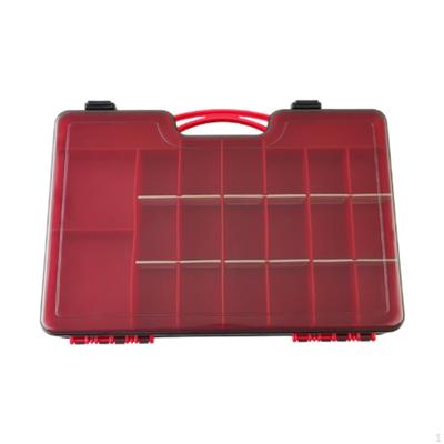 Fishing Tackle Box Container Lure Thicken Accessories 44 Grids with Handle Double Sided