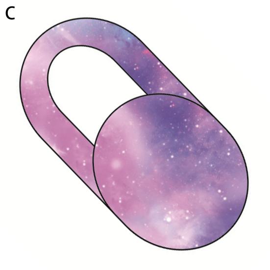 Webcam Cover Ultra-thin Anti-scratch Privacy Protection Anti-spy Dustproof Universal Starry Sky Flowers Camera
