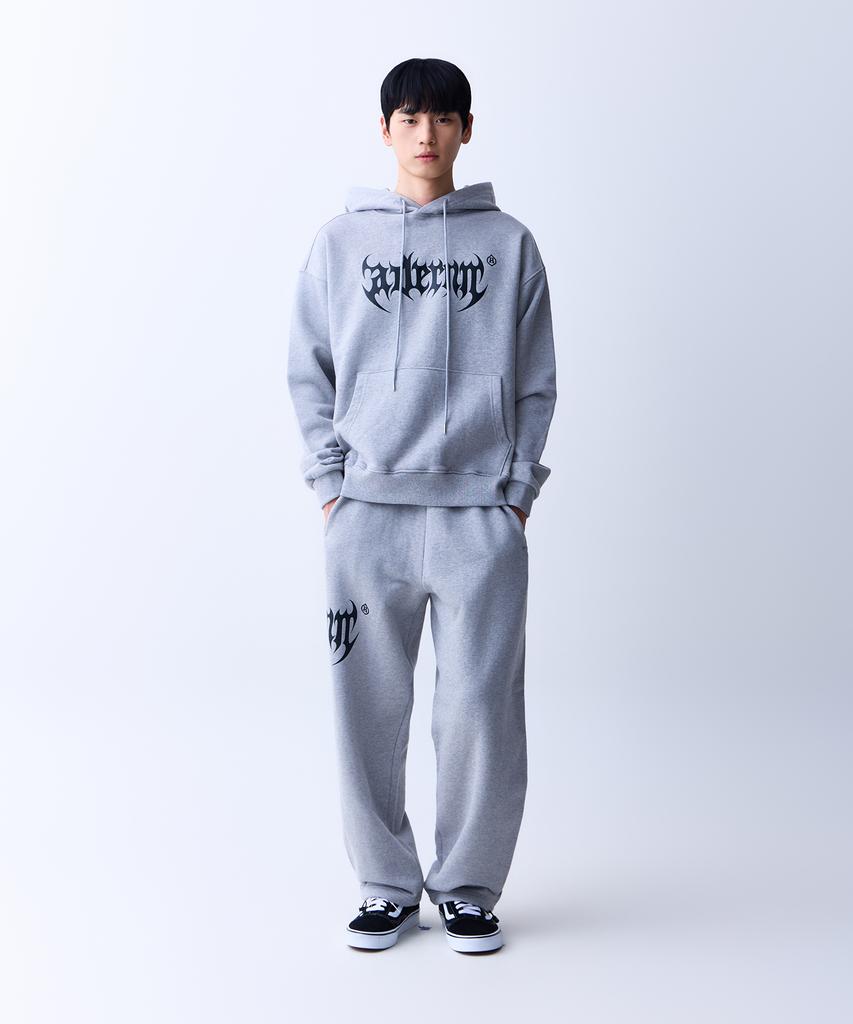 ADERNM Dark Bat Logo Sweat Banding Pants Gray