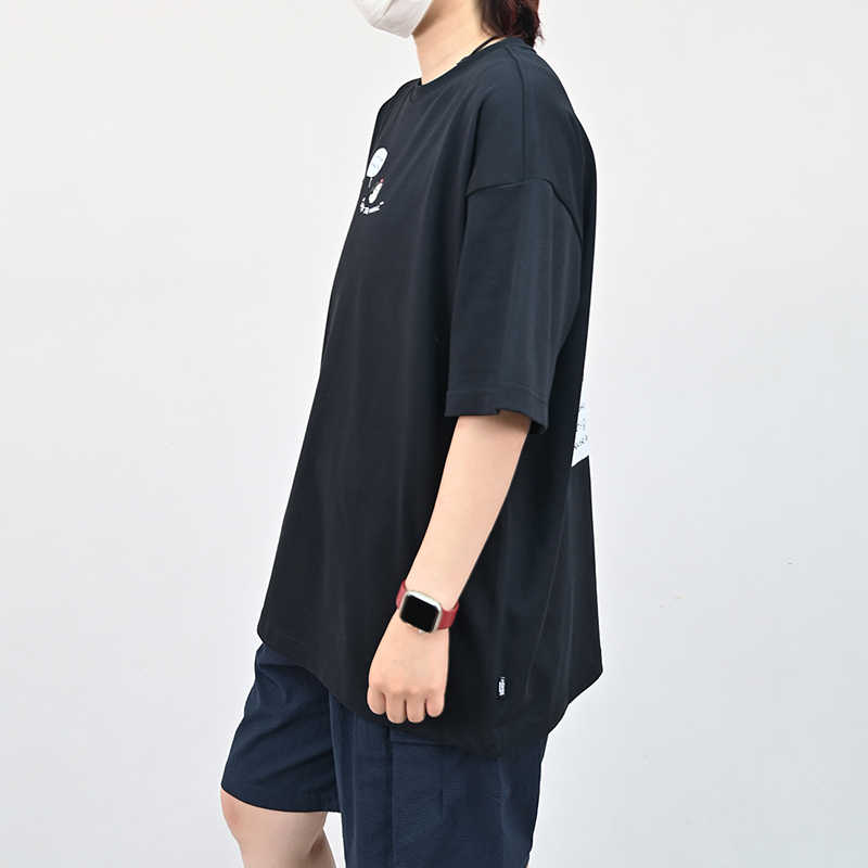 Vans X Asian Artist Alliance Riroo Collaboration Fashion Simple Pullover Short Sleeve T-Shirt Unisex Tops Black VN000QF4BLK