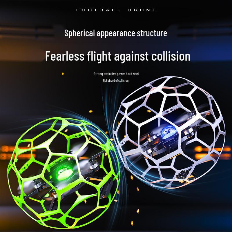 Spherical Four-Axis Camera Football Drone: Impact & Drop Resistant, Brushless, Safe Toy Gift