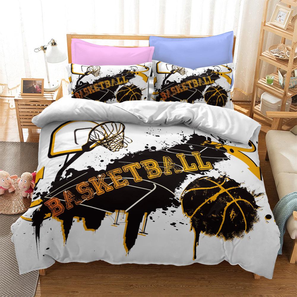 Fantastic Basketball Duvet Cover Set Uk Single Double King US Twin Full Queen King Bed Linen Set