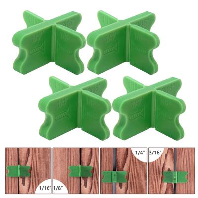 Yousheng 1/4/8Pcs Deck Spacer Tool 4 Thickness 1/16 1/8 3/16 1/4-Inch PVC Hardwood Pressure Treated Composite Decking Board Spacing Gap Tools