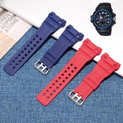 Cinturini per Casio G-SHOCK GWN-1000 GWN-1000B Cinturino da polso da uomo Cinturino in PU Premium Braccialetto di ricambio in resina