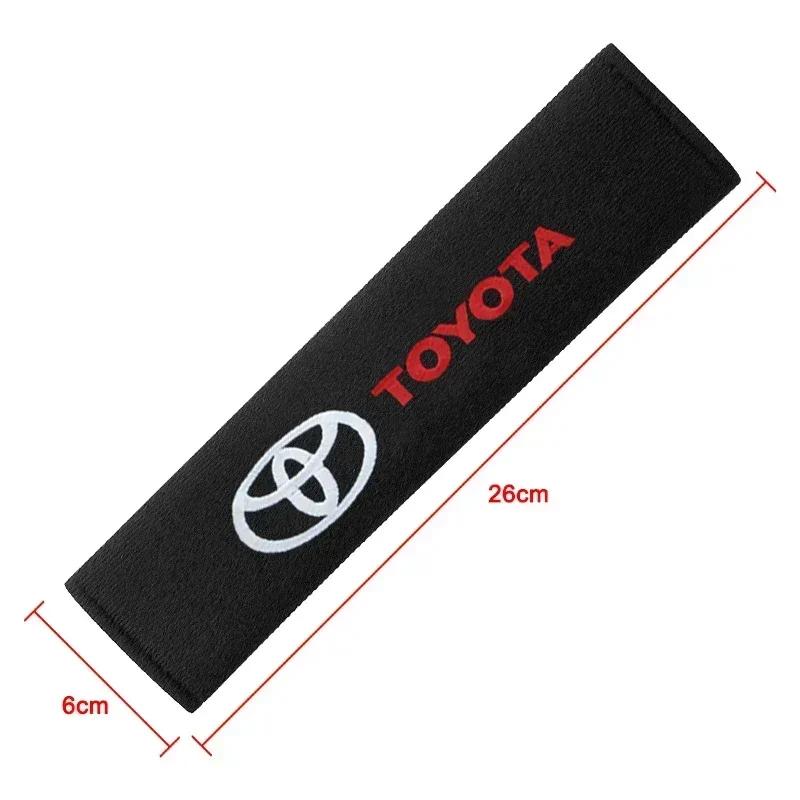 New Car Safety Belt Shoulder Cover Seat Belt Pads Accessories For Toyota Corolla Avensis Yaris Rav4 Hilux Auris Camry Prius
