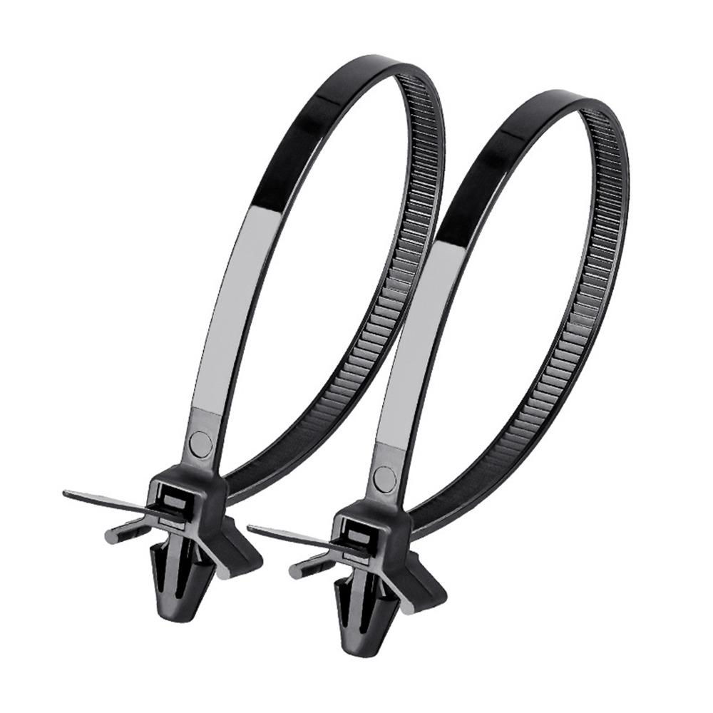 

100PCS Black White Bundling Tape Cable Tidies Straps Flexible Cable Strap Assortment Universal 2.5*100mm чорний