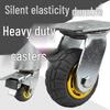 Deyi Heavy-Duty Industrial Rubber Caster Wheel