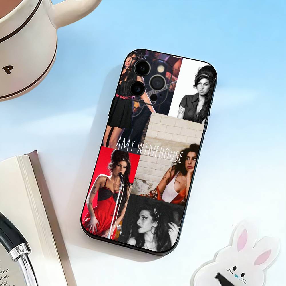 Y2K A-Amy Winehouse Phone Case Silicone Soft For IPhone 17 16 15 14 13 12 11 X XR Plus Pro Max Plus iPhone16promax