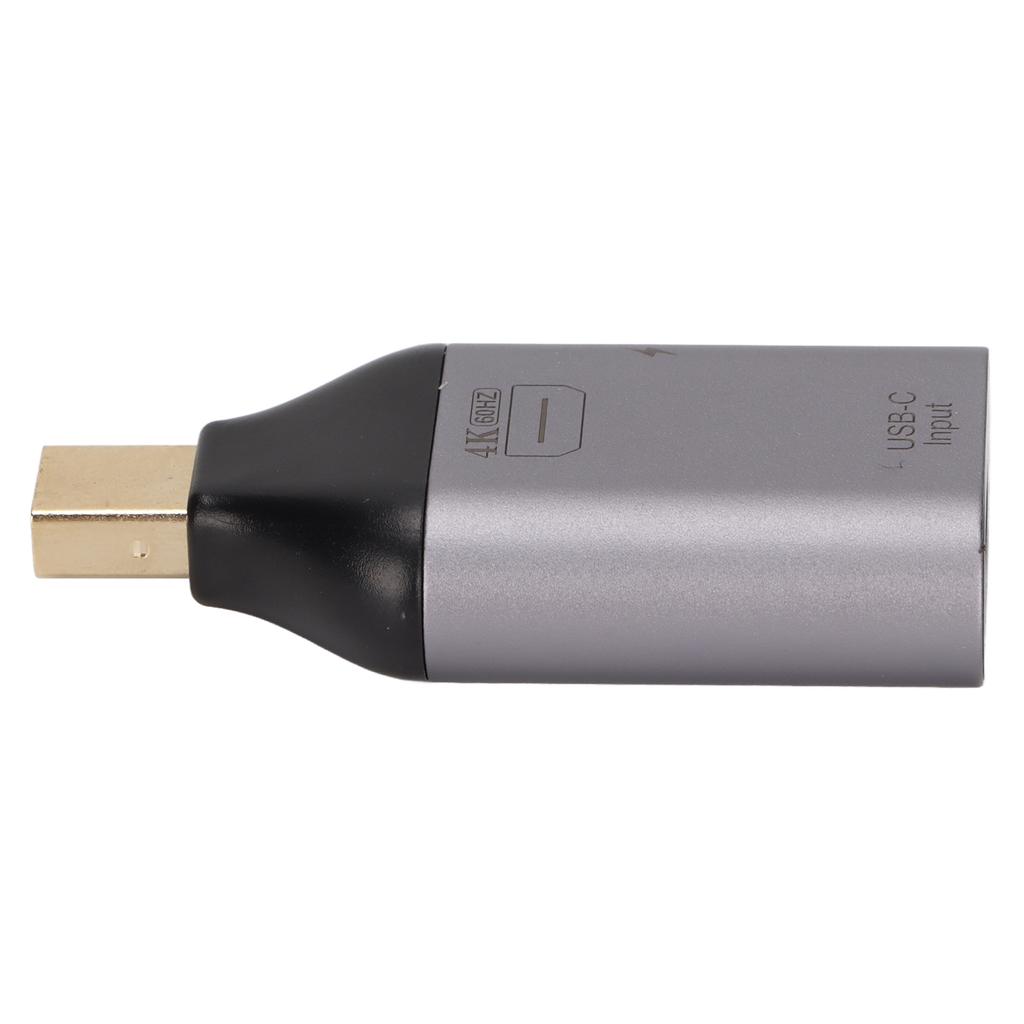 4K 60Hz USB C Buchse auf Mini Displayport Stecker Adapter Konverter und PD Power Adapter für Mobile