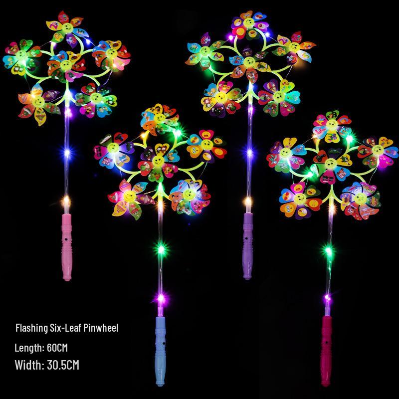 Children's Colorful Sunflower Sequin Pinwheel Toy