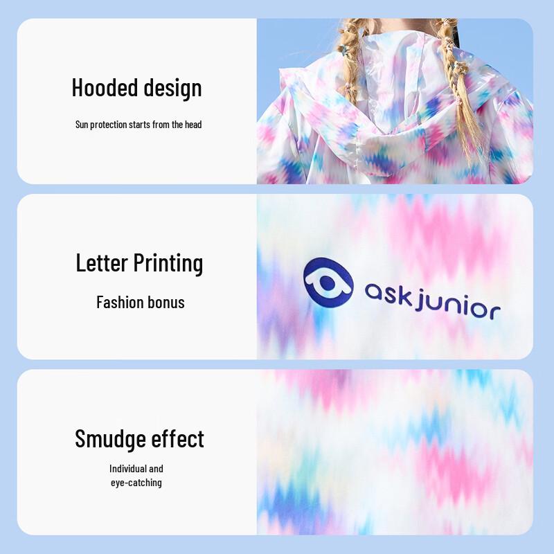 ASK JUNIOR Girls' Summer UV Protection Cooling Jacket