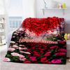 Rose Personalized Text Blanket Lightweight Customizable Blanket Ultra-Soft Versatile for Sofa Couch Chair Livingroom Four Seasons Universal