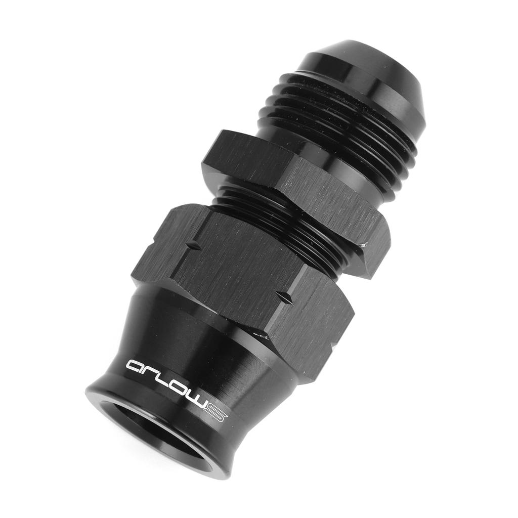 12in Tube To Male 8 AN Adapter Fuel Rail Quick Connect Fitting OnePiece CNCMaching Universal