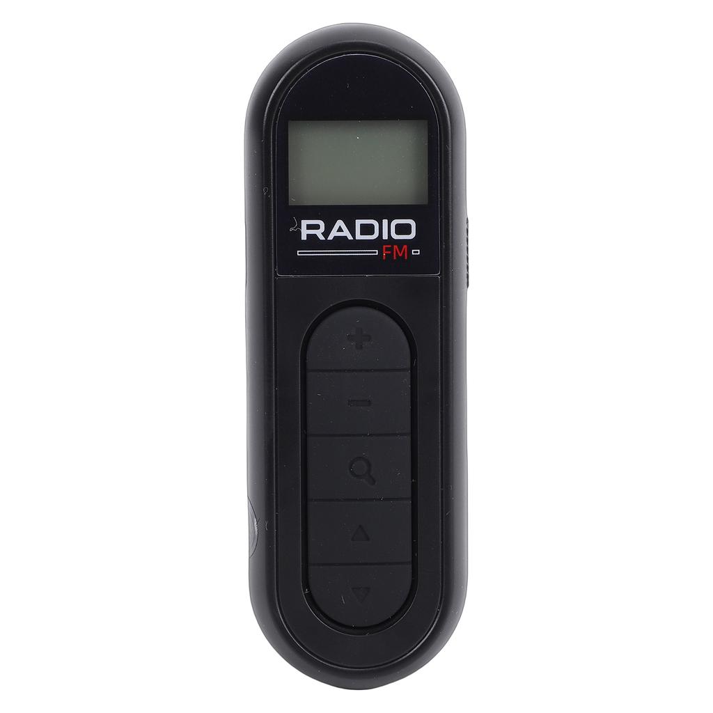 FM Radio Rechargeable Portable   Transistor Radio with LCD Screen Headphone and Belt Clip for Jogging Walking