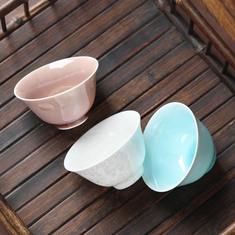 Crystalline Glaze Ceramic Conical Teacup