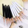 5Pcs Black White Nail Art Liner Painting Brush French Elongated Lines Stripe Nail Drawing Pen UV Gel Nail Brush Manicure Tools