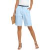 Women's Color Casual Fashionable Breathable Loose Cotton Linen Five Quarter Pants