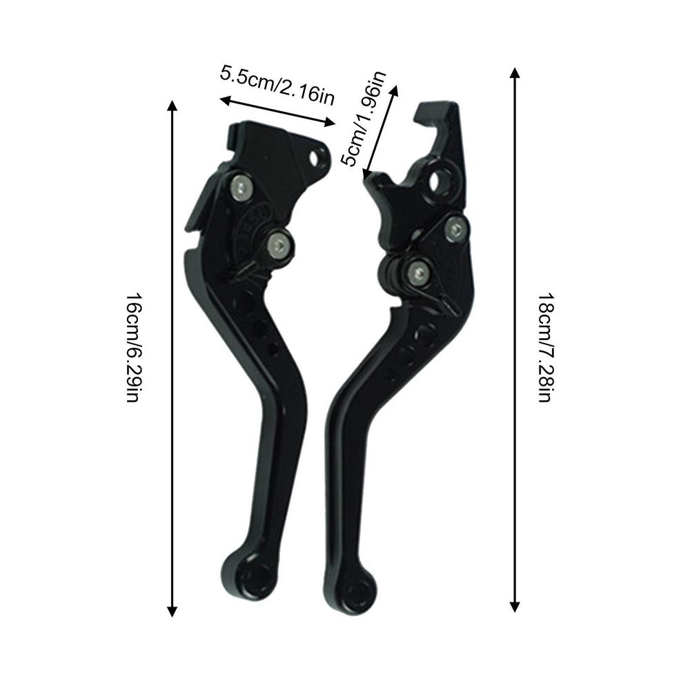 Brake And Clutch Levers 2 PCS Adjustable Motorcycle Clutch Brake Levers Motorcycle Scooter Brake Lever Moto Handle