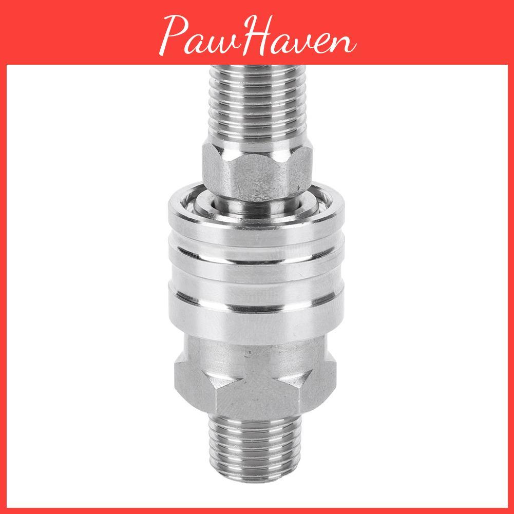 Washer High Pressure Adapter 2pcs Set Male And Female Pipe Hose Adapter Stainless Steel 14 Quick Plug Connector External Thread