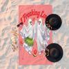 Sommer Halloween-Thema Bedrucktes Strandtuch für Poolparty und Außenbereich