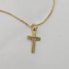 Custom Engraved Name Gold Plated Cross Necklace For Kids Girls Boys Personalized Children Jewelry Gifts