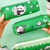 Large Capacity Pencil Case Cartoon Panda Pen Pouches Light Weight Pen Pouches Zippered Pen Case Travel Makeup Bag