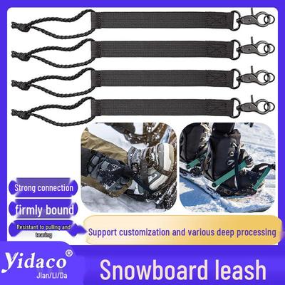Portable Ski Carrier with Tow Rope and Shoulder Strap