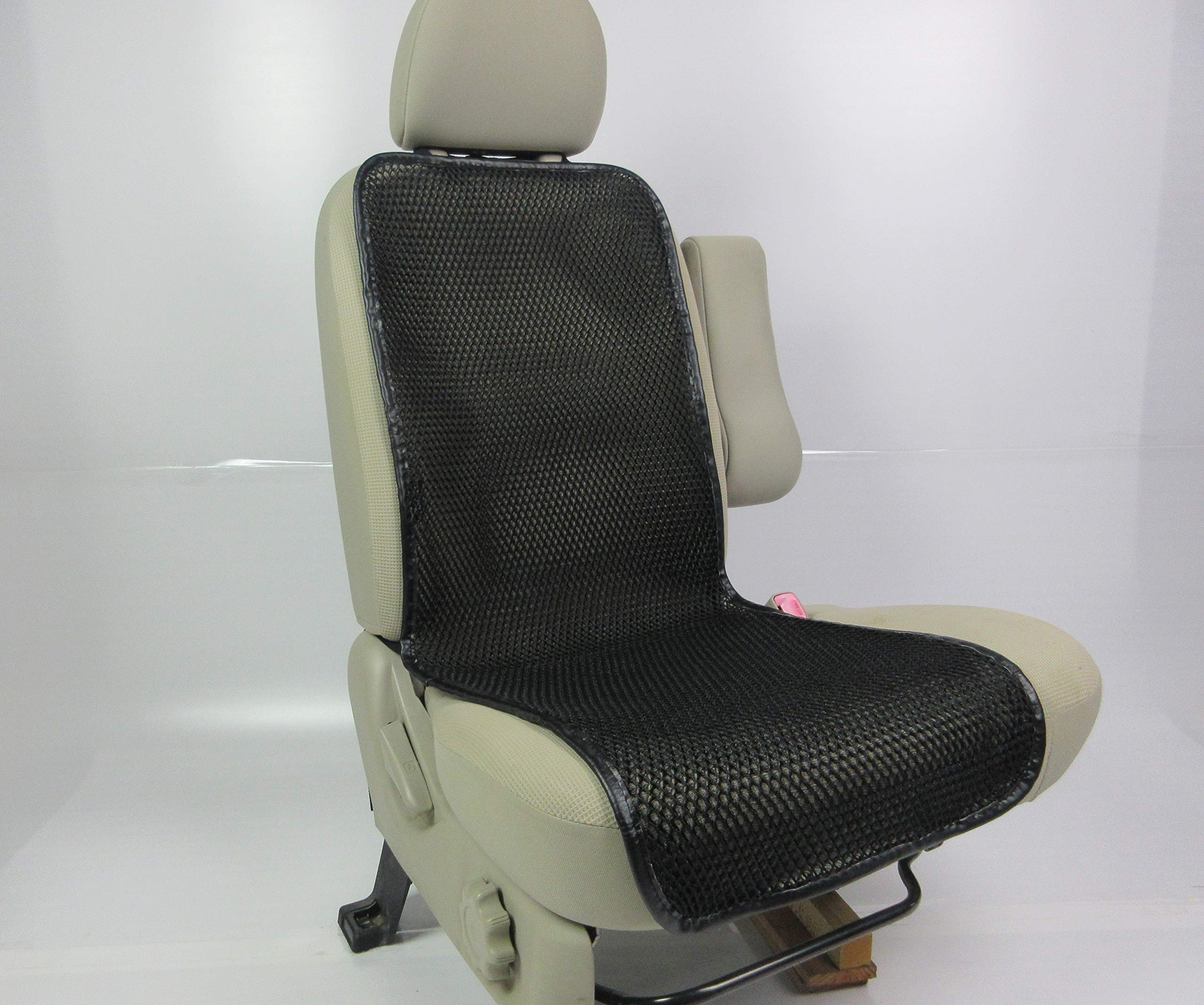 

Black Car Seat Made in Washable Single Cover, Japan, Mesh, Cool, Non-Sweaty, (Black Mesh, Sheet)