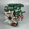 Halloween Scene Building Blocks MOC Cemetery Tombstone Mouse Pumpkin Car Vampire Throne Fireplace Bat Light Candle Toy Gift A040