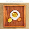 Small Portable Square Shape Solid Wood Tea Coffee Snack Food Dinning Serving Tray Plate