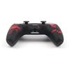 RALAN PS5 Controller DualSense Compatible with Silicone Joystick Caps, Non-Slip, Black, Perfect Fit, Ergonomic Design (Black and Red Wolf)