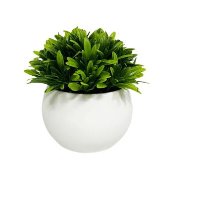 With Pot Artificial Plants Wedding Party Decortion Pot Ornament Fake False Plants Miniascape Outdoor Decor Potted Green Bonsai