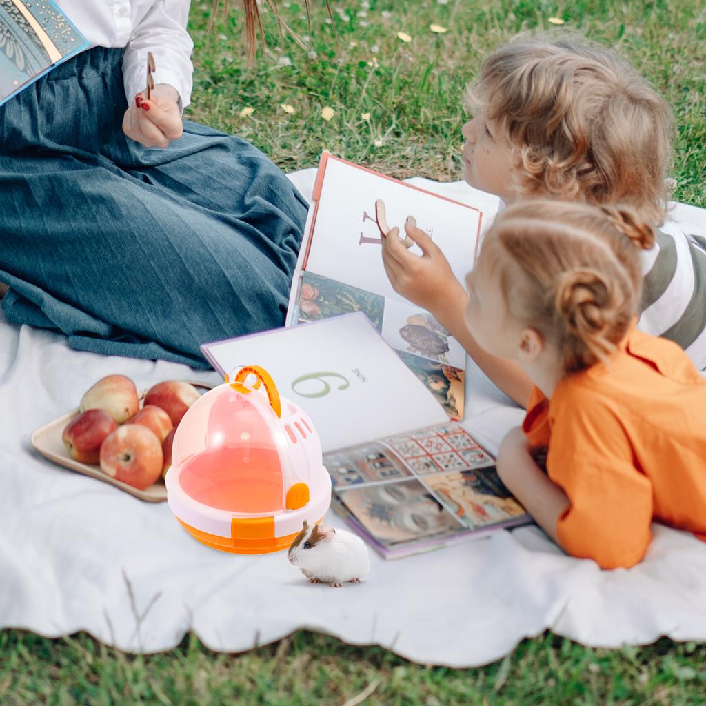 Hamster Cage Travel Carrier Durable Portable Case for Small Pets Hamster House Easy Clean Pet Shelter Cage House