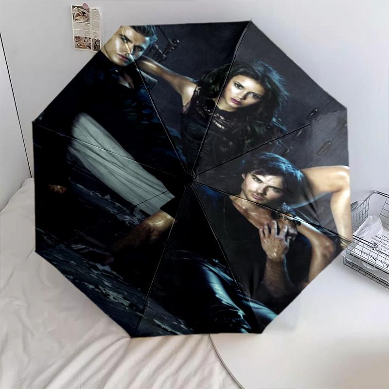 Twilight Saga Romance Automatic Umbrella - Suitable Travel Outdoor Portable Umbrella Birthday Gift Daily Essentials