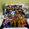 Five Nights Duvet Case Game FNAF 3D Printed Duvet Case Pillowcase Bedding Set Twin Full Queen King Size for Bedroom Decor