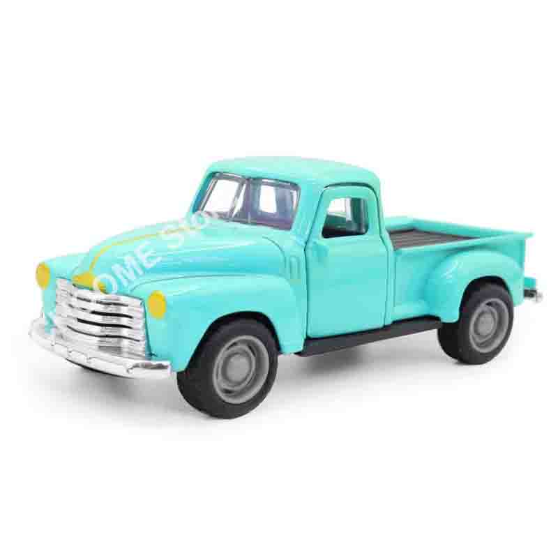1:32 Scale Classic Pickups Truck Car Model Alloy Pull Back Diecast & Toys Vehicle For Boys Children Christmas Collection Toy Car