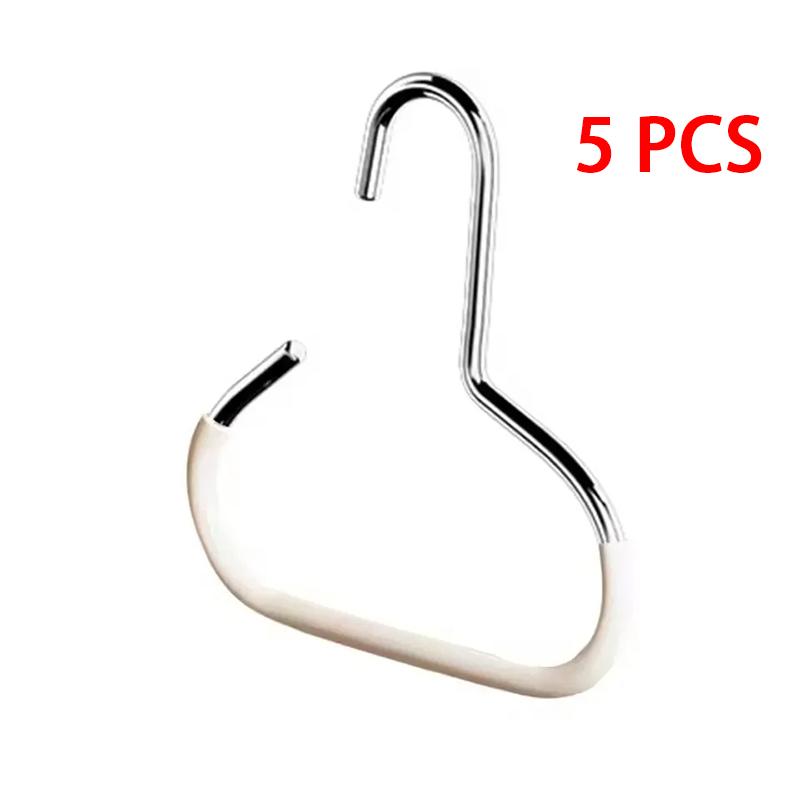 Manganese Steel Round Hook PVC Coated Rund Ring Hat Organizer Multi-Functional Clothes Hook for Baseball Caps Scarfs Belts