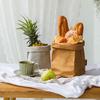 Gewaschene Kraftpapiertüte Wasserdichter Blumentopf Aufbewahrungstasche für Lebensmittel, Obst, Gemüse, Haushaltswaren