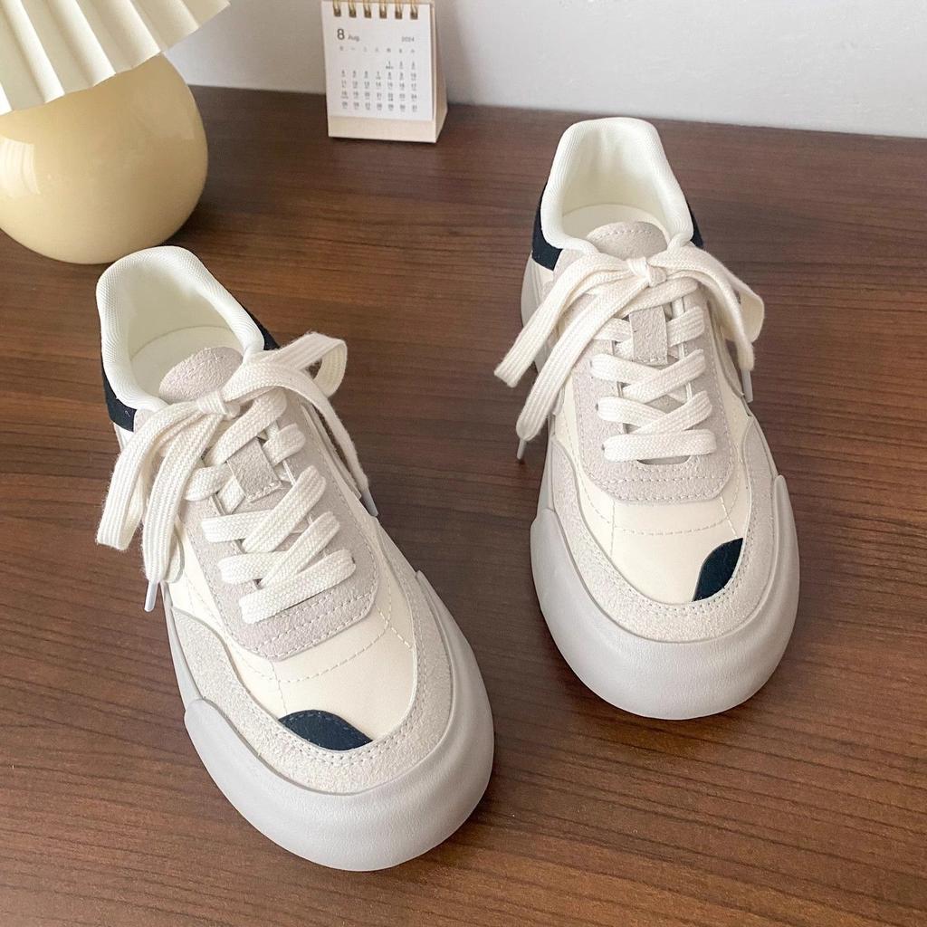 Retro red board shoes women's autumn new niche design sense original ins versatile moral training shoes